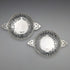 1901 British Antique Pure Silver (925 Silver) Bonbon Dish Pair Diameter 90mm Josiah Williams
